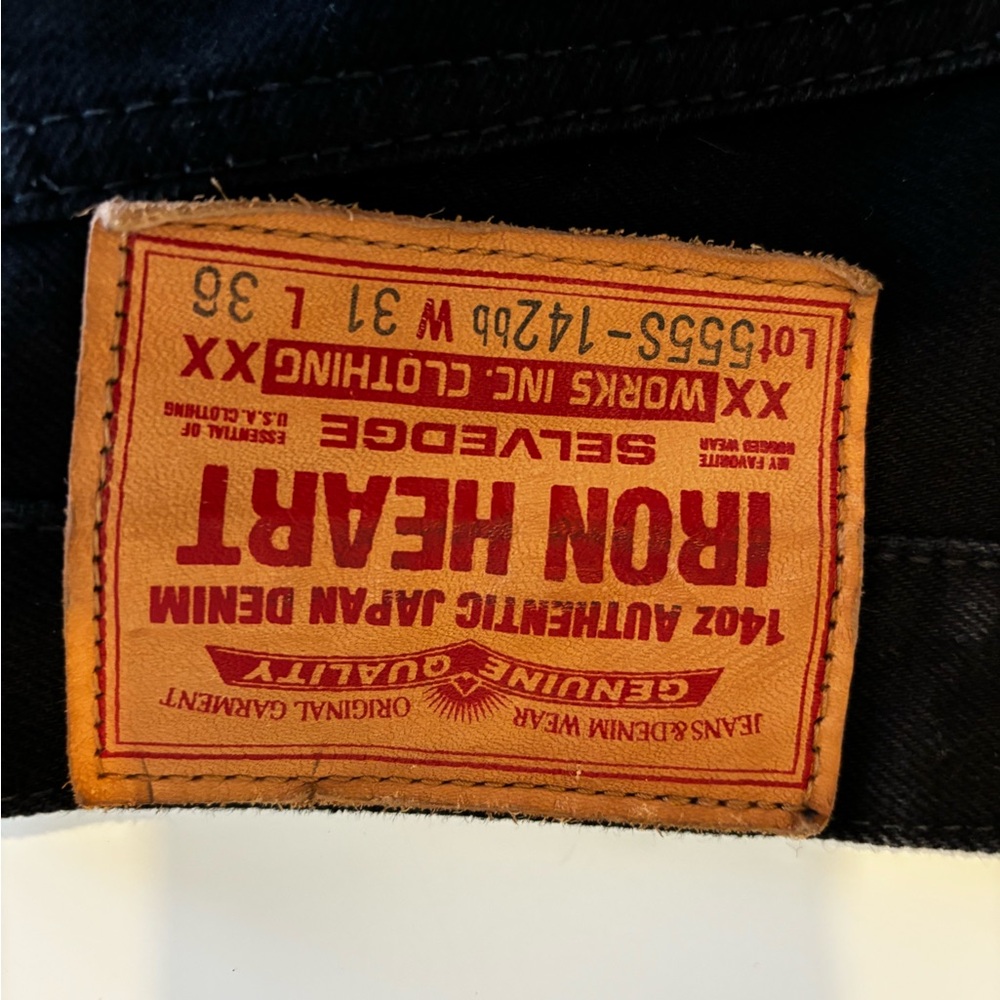 Iron heart jeans 555 skinny fit black